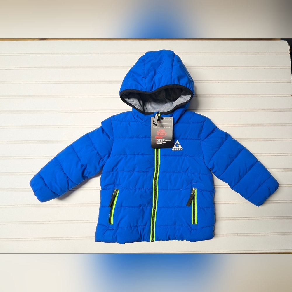 NWT Gerry Kids Blue Puffer Jacket